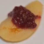 Pear with Cranberry Paste