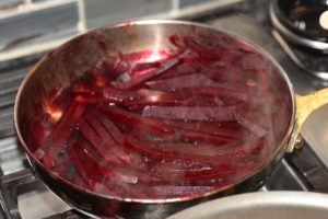 Pan-Fried Red Beets