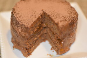 Banana Chocolate Moose Coconut Sponge (Buiskuit)  Fasting Cake