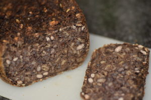 No-knead Cracked Barley Black Bean Bread