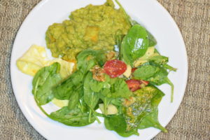 Red Lentils with Green Coconut Curry